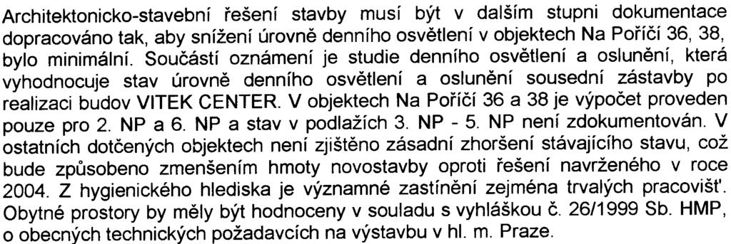 zajistit i kvalitní využití pro potøeby investora Pøes veškerá ujištìní nebyly podmínky akceptovány a navržené oznámení je pro MÈ Praha 1 neakceptovatelné, zejména z pohledu životního prostøedí a