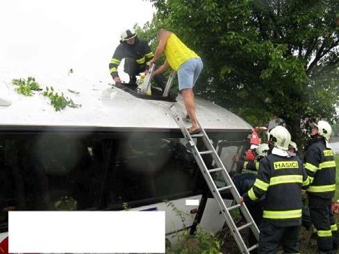 Zbylé osoby byly z důvodu nepřízně počasí přepraveny do hasičské zbrojnice v Kostelci nad Orlicí, kde mohly vyčkat do příjezdu náhradního autobusu.