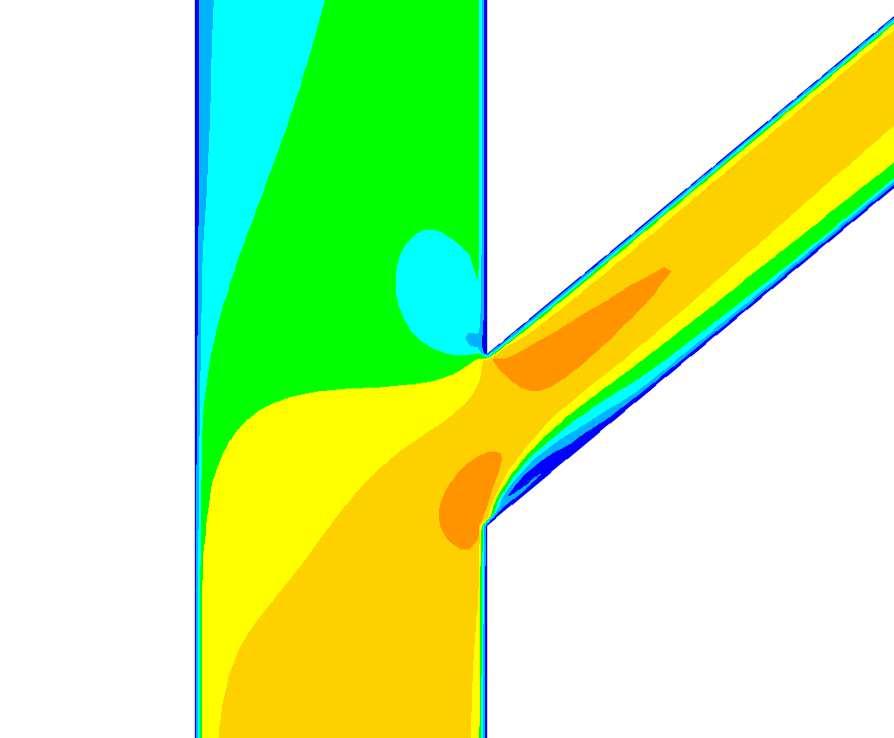 rychlostí w 1 / w 2 = 1 Poměr ploch A 1 / A 2 = 2