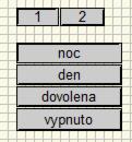 -30- Tlačítkový přepínač Tlačítko v liště Symbol v ploše dokumentu Prvek v prohlížeči Popis Skupina libovolného počtu tlačítek, kde každému tlačítku je přiřazena různá hodnota a libovolný text.