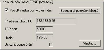 -73- Trvalé přesměrování výpisu do souboru se vyvolá nastavením času, jak dlouho se mají soubory logu uchovávat (24h, 3 dny, 7 dní) viz Nastavení Exportu.