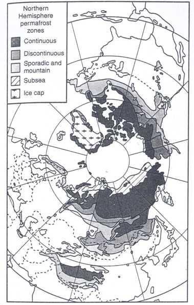 Permafrost /dlouhodobě zmrzlá půda/ jsou horniny a zeminy zemské kůry, jejichž teplota je více než 2 roky pod bodem mrazu.