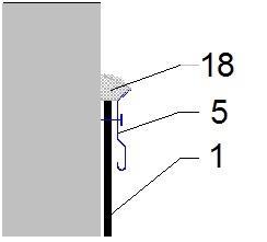 o Zásady pro řešení tohoto detailu: Hydroizolace musí byt vytažena min. 150 mm nad U.T. Platí čím více, tím lépe.