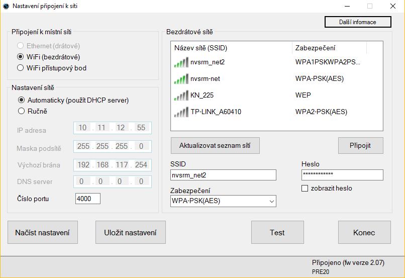 ETH/WIFI. Jedná se o zařízení obsahující 802.11 modul, porty pro ethernet, RS232 a USB (Universal Serial Bus).