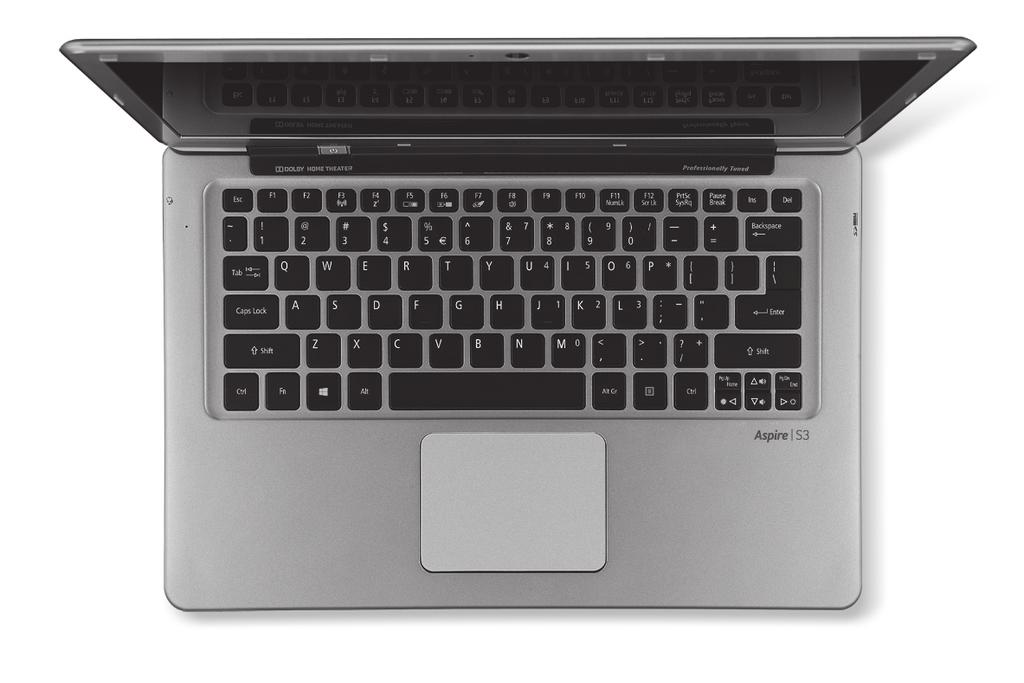 10 - Seznámení s notebookem Acer Zobrazení klávesnice 1 2 3 5 4 # Ikona Položka Popis 1 Tlačítko napájení Slouží k zapnutí a vypnutí počítače.