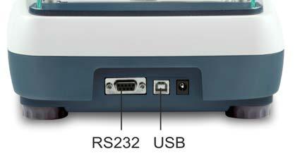 9 Rozhraní Rozhraní umožňují výměnu údajů o vážení s připojenými periferními zařízeními. Rozhraní RS-232 Rozhraní USB pro připojení počítače Nastavení menu, viz kap. 8.