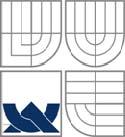 VYSOKÉ UČENÍ TECHNICKÉ V BRNĚ BRNO UNIVERSITY OF TECHNOLOGY FAKULTA STAVEBNÍ ÚSTAV TECHNOLOGIE STAVEBNÍCH HMOT A DÍLCŮ FACULTY OF CIVIL
