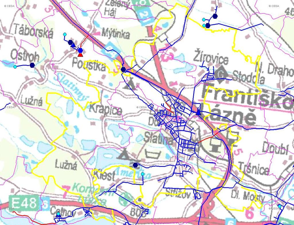 (karta obce: CZ41_7_6) D. VODOVODY D.1 POTŘEBA VODY Z BILANCE Základní parametry: Ozn.