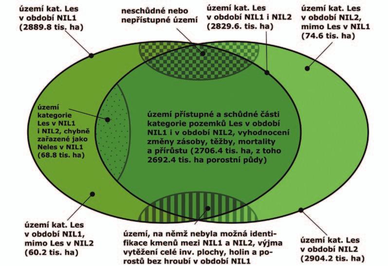 bylo bezchybně popsáno jako přístupná a schůdná část kategorie Les, jak při šetření NIL1, tak i NIL2.