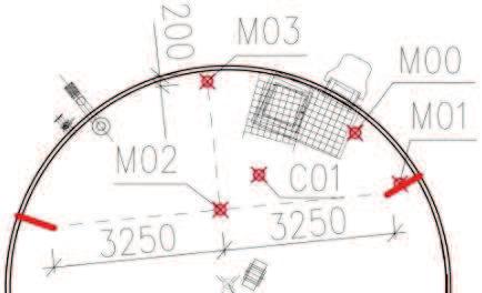 M00-M03), v hloubce 3,1m (SN3) a venkovního