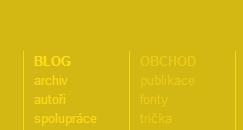 designu a vizuální komunikaci. Nové stránky typo.