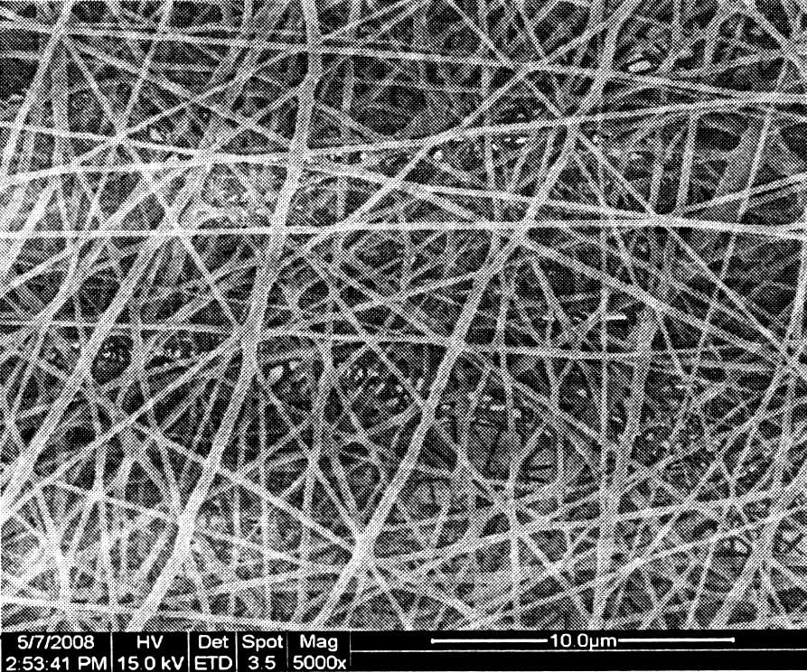 hmotnost 0,92gsm Průměr vláken 100-400nm Obr.