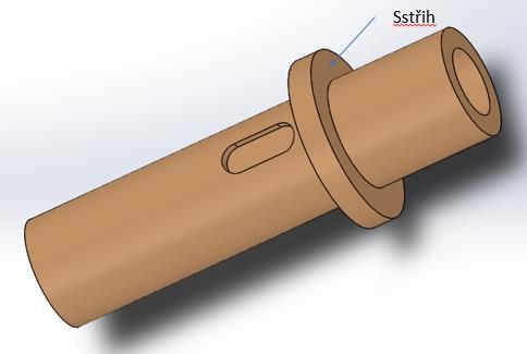 Kde S tah=3694 [mm] je plocha průřezu, na kterém počítám únosnost na tah. Změřil jsem jí v modelovacím programu CAD.