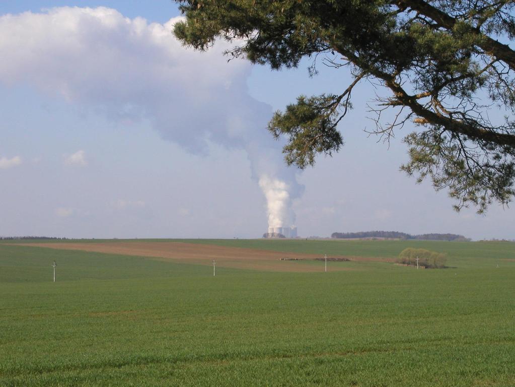 Zjevné teplo (ohřátý vzduch), které se uvolňuje z několika km 2 je srovnatelné s výkonem
