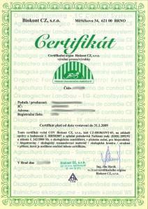 Certifikát bývá doplněn ještě seznamem produktů, které farma smí prodávat s označením BIO. Co když je biovýrobek bez zebry i bez listu?