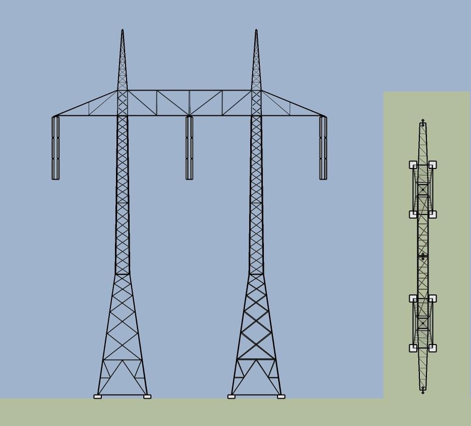 Elektrické vedení návrhy 3D vizualizace
