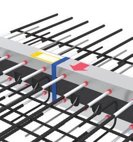 je REI 45 (R60), na objednání pak REI 60 a R120 Smyková výztuž je z korozivzdorné betonářské oceli 1.