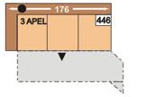 482 2AEL 108 95 95 2-sedák s příčným lůžkem, bez područek Plocha lůžka: 100 x 118 cm 14 795 Kč 15 070 Kč 16