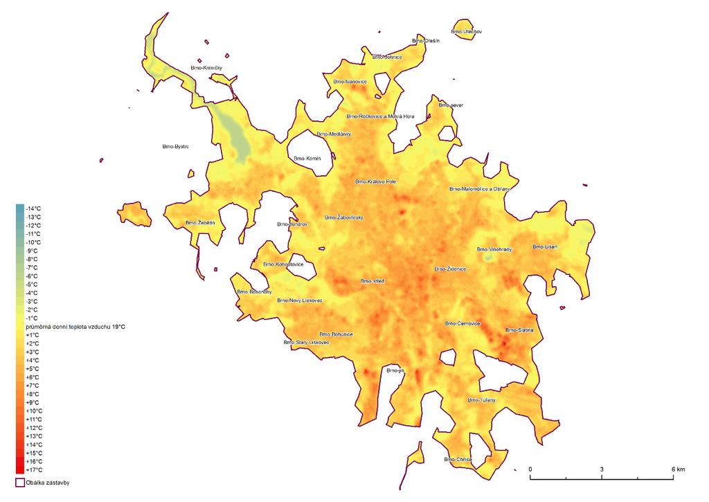 Teplota vzduchu 5,11 C 20.5.2014 Teplota povrchu 22,20 C 19,46 C tepelný ostrov = 2,74