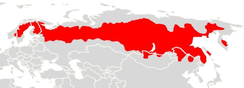 (extra-mediteránní) - tento typ postglaciálního šíření možný pouze u