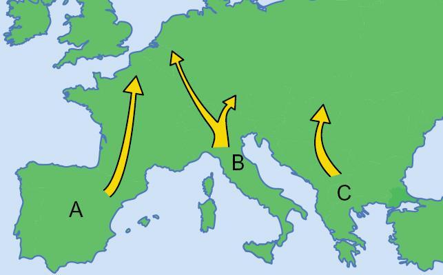 Změny areálů během glaciálního cyklu tradiční představy jižní expanze arktických druhů v chladných výkyvech severní expanze temperátních druhů v teplých výkyvech zřetelné v Severní Americe v Evropě