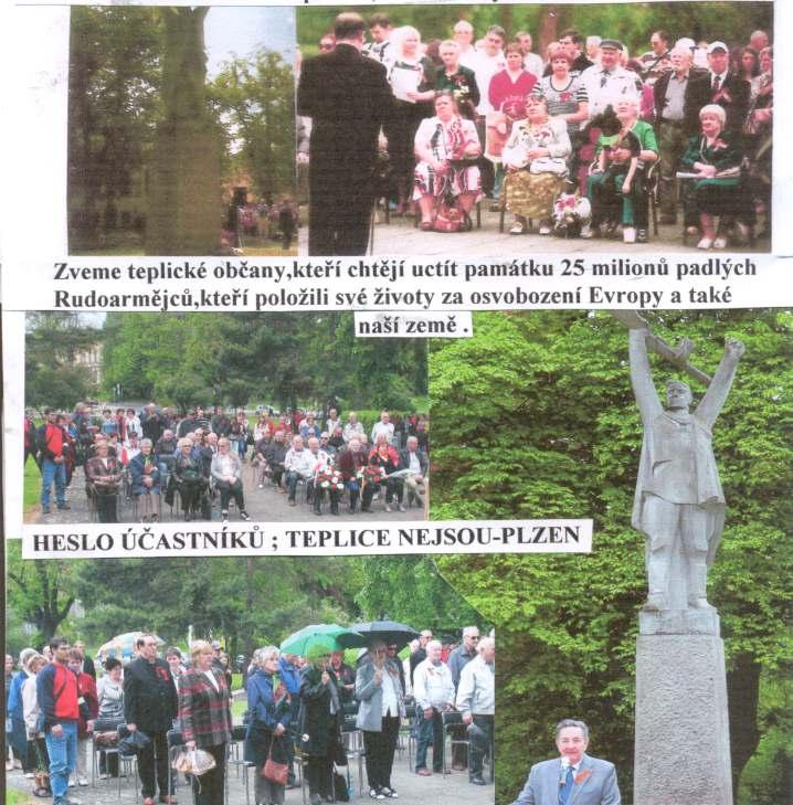 TREFA STRANA 8 ČESKÁ SUVERENITA Tragedie českého národa se nesmí již nikdy opakovat P o z v á n k a na oslavu osvobození Československé republiky, která se uskuteční 9.