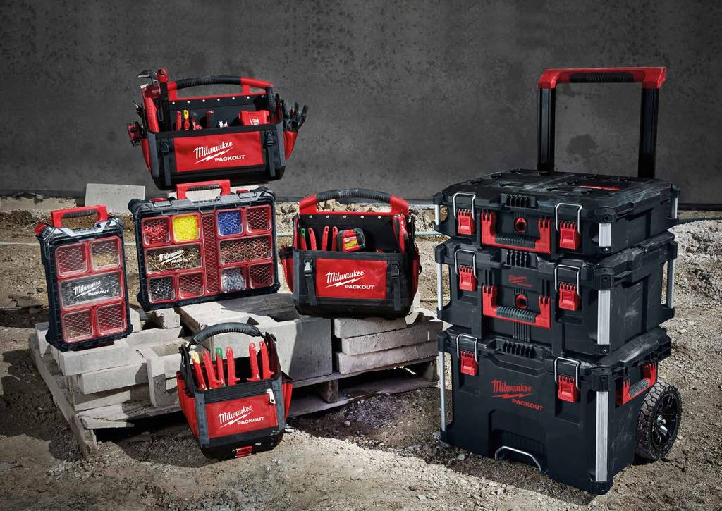 SESTAV SI SVŮJ VLASTNÍ #MILWAUKEETOOL BRAŠNA 50CM PACKOUT* 4932464086 2 _ 990 Kč 3 68 Kč KOMPAKTNÍ ORGANIZÉR PACKOUT 4932464083 990 _ Kč 98 Kč PACKOUT TM BRAŠNA 40CM PACKOUT* 4932464085 2 690 Kč 3