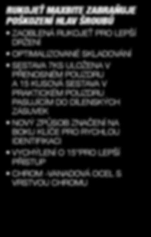 OPTIMALIZOVANÉ SKLADOVÁNÍ SESTAVA 7KS ULOŽENA V PŘENOSNÉM