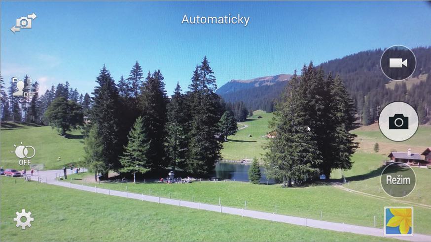 Aktivace nebo deaktivace režimu výběrového zaostření. Aktivace nebo deaktivace HDR (bohaté tóny). Změna nastavení fotoaparátu. Zobrazení aktuálního režimu. Spuštění záznamu videa. Pořízení fotografie.