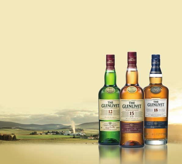 The Glenlivet 12YO Tato dvanáctiletá whisky patří mezi nejuznávanější single malt whisky ve Skotsku.