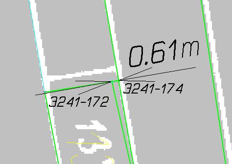 body 25-6 a 25-19, ale leží 61 cm od této hranice (viz Obr. 6.28). Bod však má ležet na této hranici.