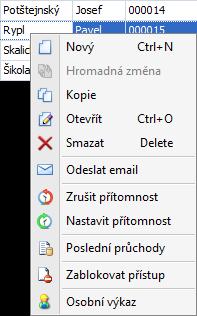 Odeslat email mail v detailu osoby na zálo ce Dopl ující údaje, na podzálo ce Kontaktní údaje, se stanou p jemci nové