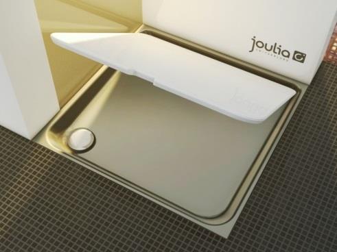 4.2.6 Sprchový výměník JOULIA 90/90 výrobce: JOULIA země: Švýcarsko rozměry (Š x V x D): váha: dimenze potrubí kanalizace: dimenze potrubí vody: materiály: princip: 900 x 100 x 900 mm trubičky pro