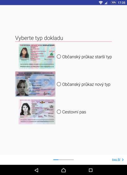 7 KLIENTSKÁ APLIKACE Zatímco předmětem všech předchozích částí práce byl serverový modul pro rozpoznávání identifikačních údajů z osobních dokladů, tato kapitola bude věnována tématům klientské