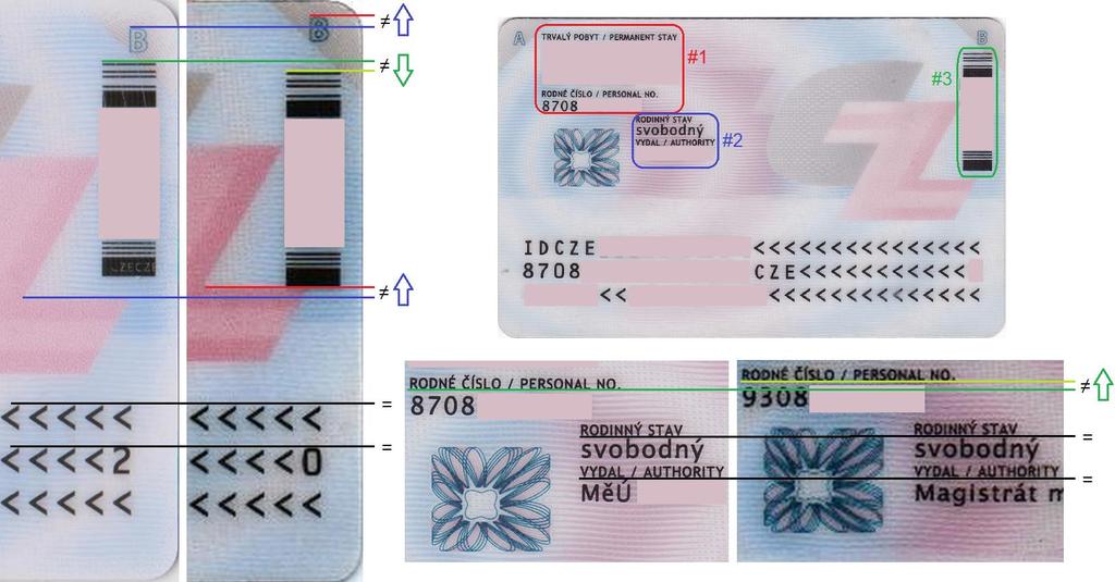 nesou údaj o číslu dokladu. Do elektronického čipu lze navíc zapsat data pro vytváření, ověřování a užívání elektronických podpisů [86].