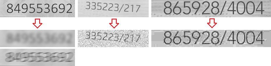 6.1.1.2 AUGMENTACE GENEROVANÝCH DAT Aby syntetická data byla co možná nejrozmanitější a zároveň se co nejvíce podobala řádkám textu z reálných fotografií osobních dokladů, je na ně napříč jejich