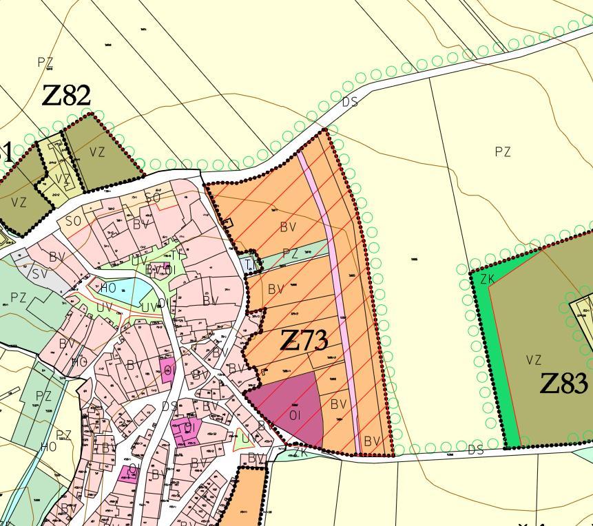 ÚZEMNÍ STUDIE PŘÍLOŽANY - ZASTAVITELNÁ PLOCHA Z73 5 1. ÚVOD Územní studie v souladu s 25 zákona č. 183/2006 Sb.