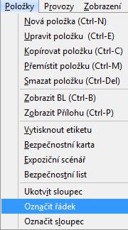 danou látku (např. výrobky, které musíte nahradit, výrobky, ke kterým potřebujete nový bezpečnostní list apod..) 2.