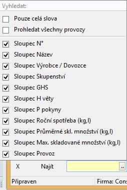 2. Ve spodní části datové tabulky se zobrazí Editační pole 3.