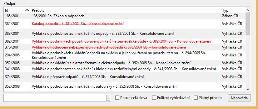 Nadřazený předpis Zde se zobrazují všechny předpisy spojené s vybranými oblastmi.