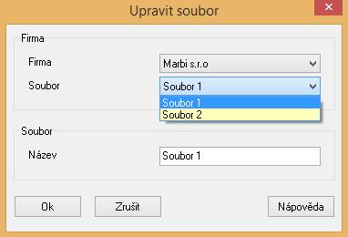 upravit 4. Upravte soubor (např.