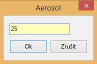 Pokud délka textu přesáhne povolenou délku, text se do etikety nevejde. Aerosol zaškrtněte, pokud je látka aerosol.