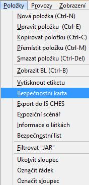 4.9. Bezpečnostní karta Platí pro majitele licence EDU, Standard, Profi, Universal