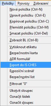 7. Vytvoření ADR formuláře potvrďte kliknutím na tlačítko OK 4.11.