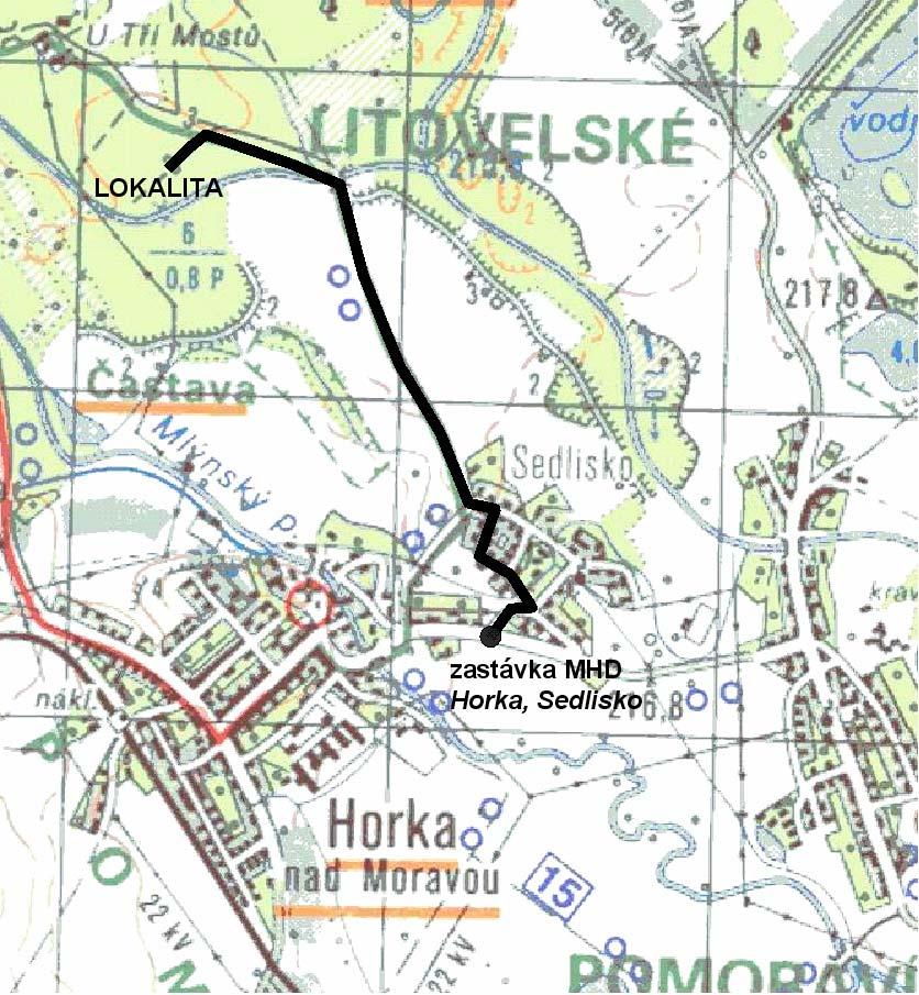 Horka nad Moravou (SZ od obce viz Obr. 1) na území chráněné krajinné oblasti Litovelské Pomoraví (Střední Morava). Přesná souřadnicová poloha lokalit je 49 6'N a 17 2'E, nadmořská výška 21 m 