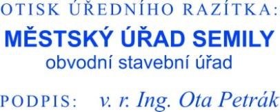 ZPRÁVA O UPLATŇOVÁNÍ ÚZEMNÍHO PLÁNU VESELÁ NÁVRH Zpracoval: Městský úřad Semily, obvodní stavební úřad jako příslušný úřad