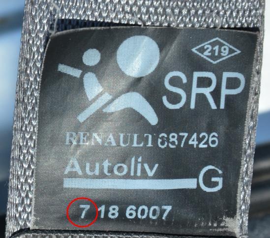 Pokud mají pásy na vozidle jiný rok výroby nebo je na nich několik roků výroby je třeba zvýšená obezřetnost. Lze předpokládat, že byly pásy měněny např.