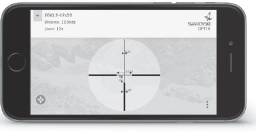 Podrobný popis správných rozměrů záměrného bodu naleznete na adrese SUBTENSIONS.SWAROVSKIOPTIK.COM SUBTENSIONS.