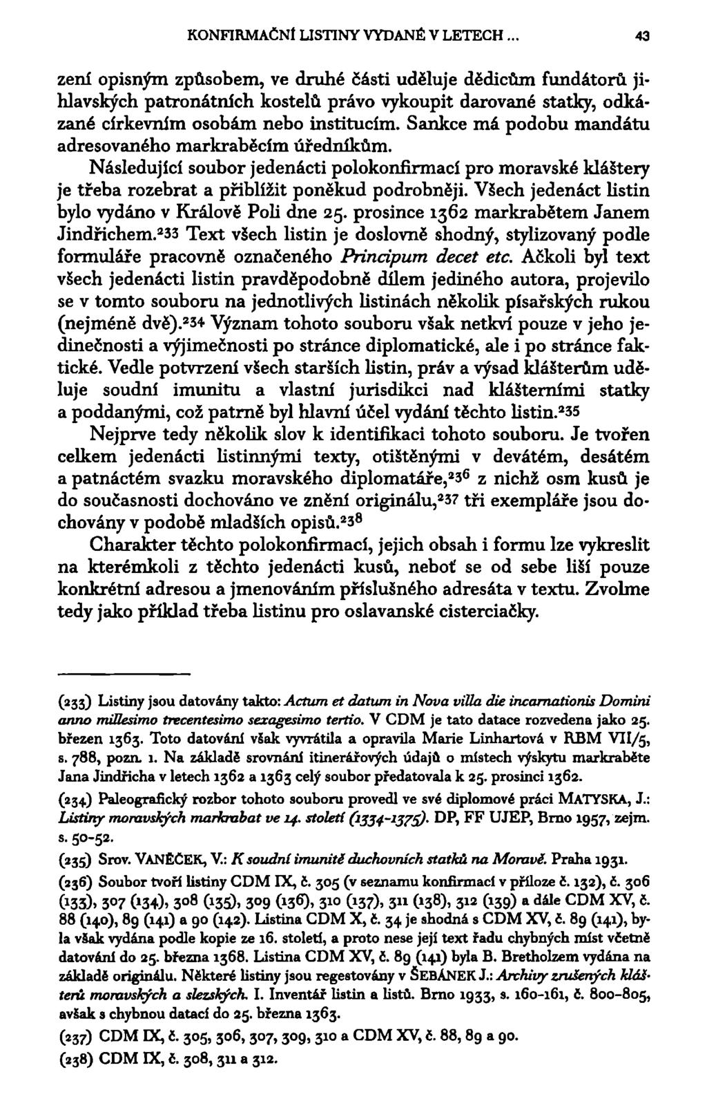 KONFIRMAČNÍ LISTINY VYDANÉ V LETECH.