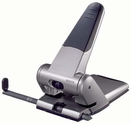 07 děrovače, nůžky Kancelářský děrovač Rapid HDC65 výkonná děrovačka s ergonomicky tvarovaným ramenem z litého kovu, vhodná do kanceláře, e,